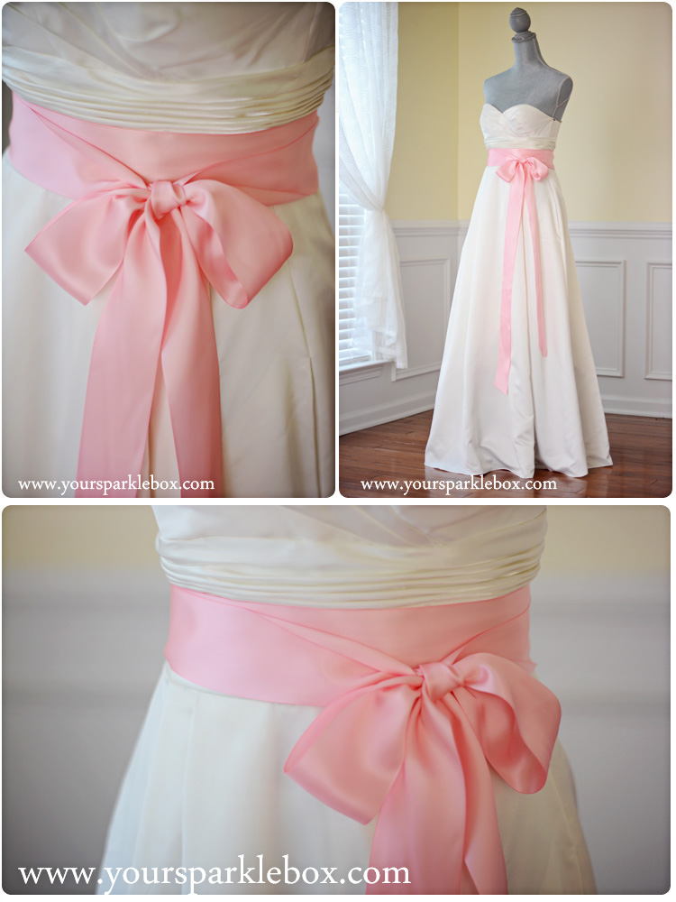 Blush Pink Bridal Sash by YourSparkleBox