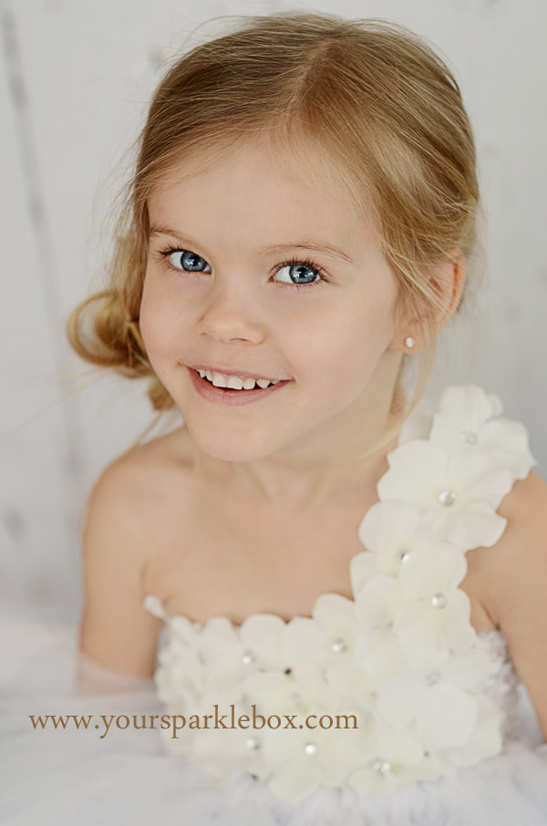 White Hydrangea Tutu Dress with your choice of color underlay