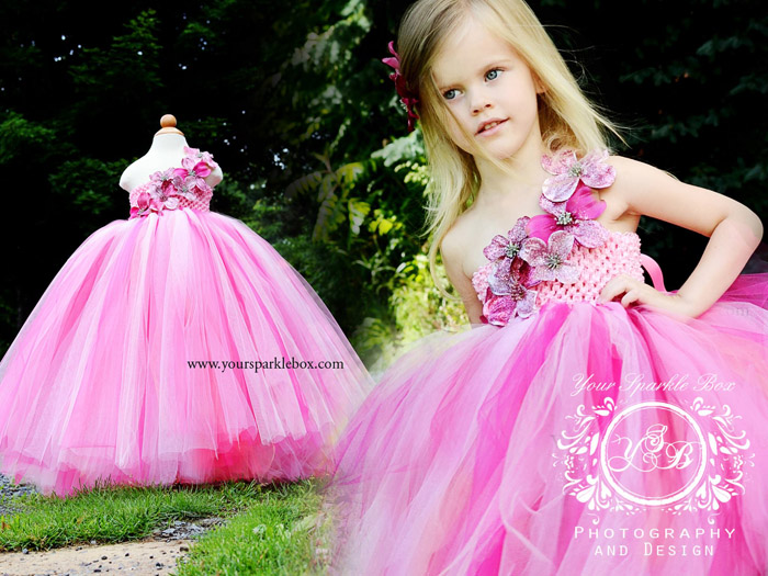 Pink Glitter Tutu Dress