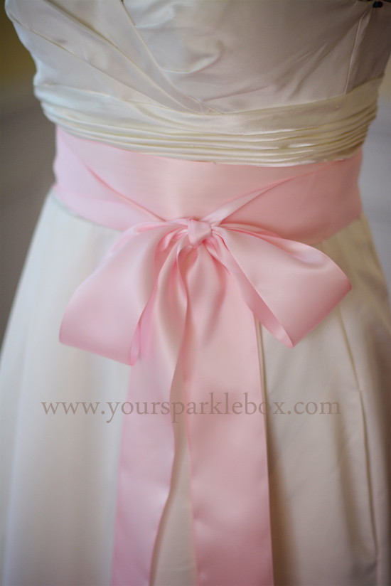 Palest Pink Bridal Sash