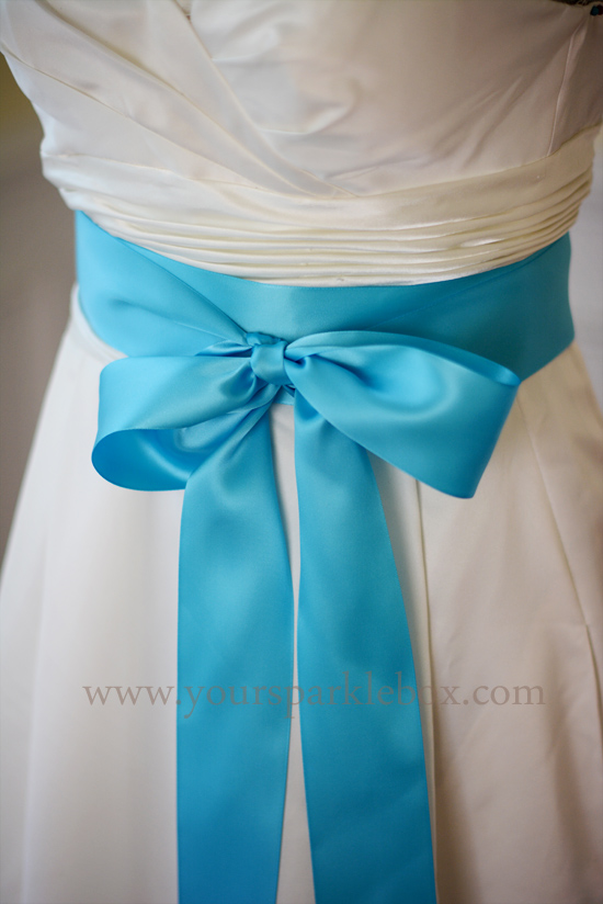 Turquoise Bridal Sash