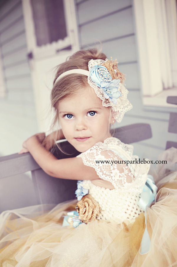 Vintage Beauty Flower girl by YourSparkleBox